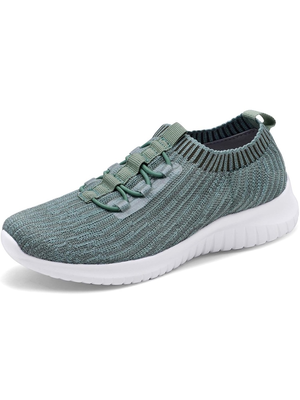Women’s Slip-On Knit Walking Sneakers - Green